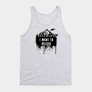 I want to Believe (FOR LIGHT SHIRTS) Tank Top